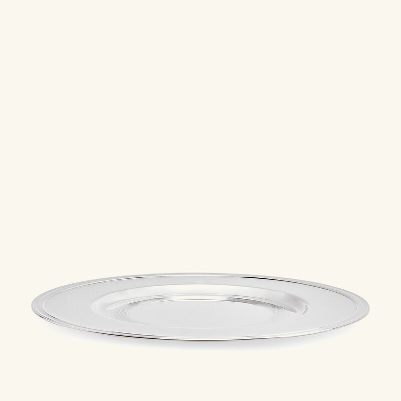 christofle timeless charger plate round silver plated 29cm