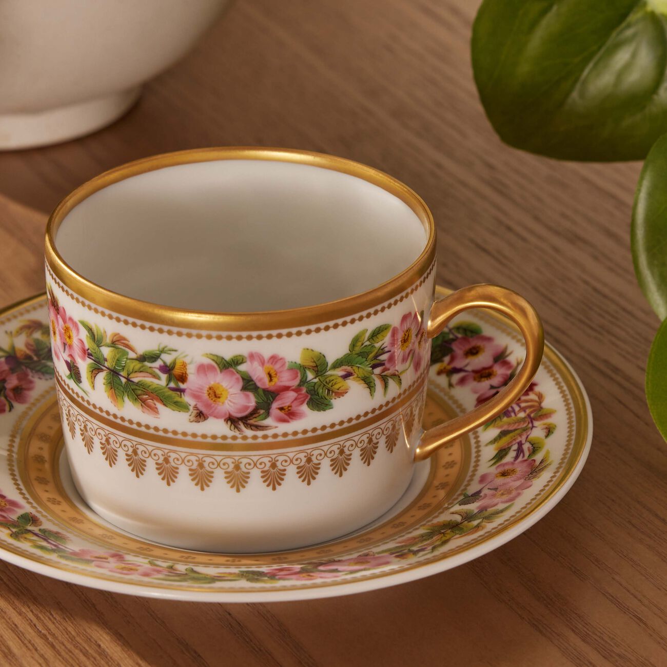 Botanique Tea Cup & Saucer Gold bernardaud botanique tea cup saucer gold