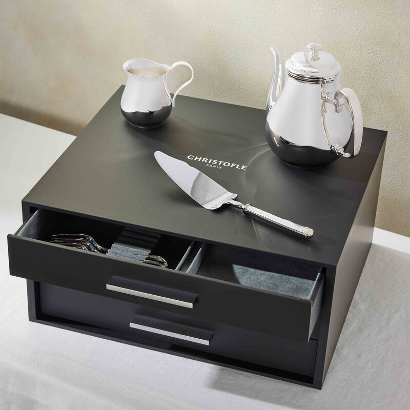 christofle malmaison flatware set 75 pieces silver plated