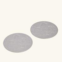 كريستوفل طقم بوكيه جيفر المؤلف من قاعدتين للأكواب مطليتين بالفضة