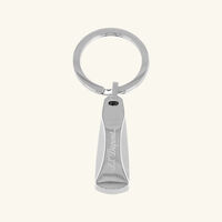 st dupont zipper key chain stainless steel