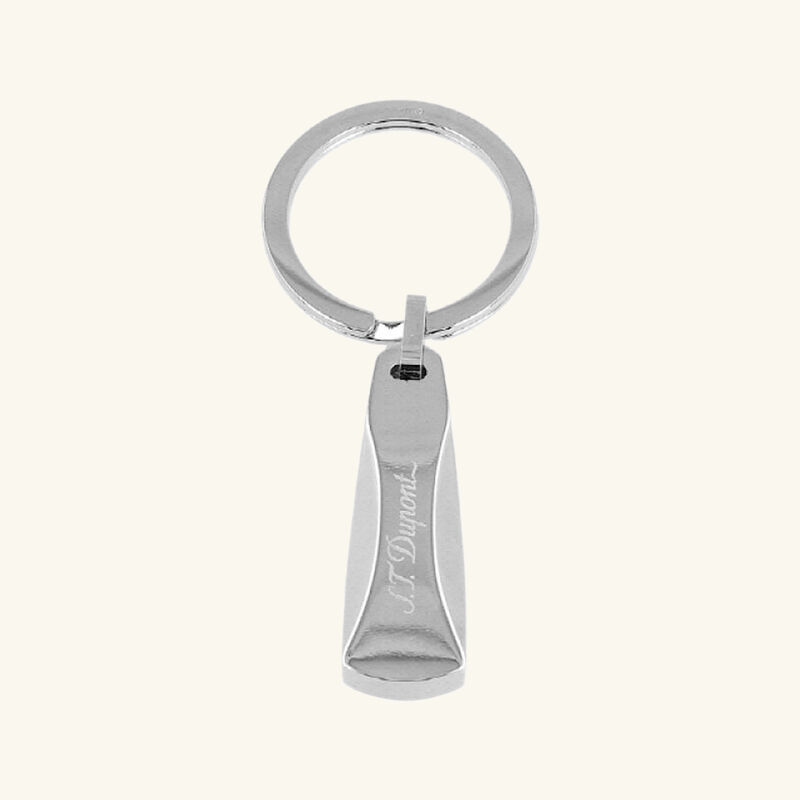 st dupont zipper key chain stainless steel