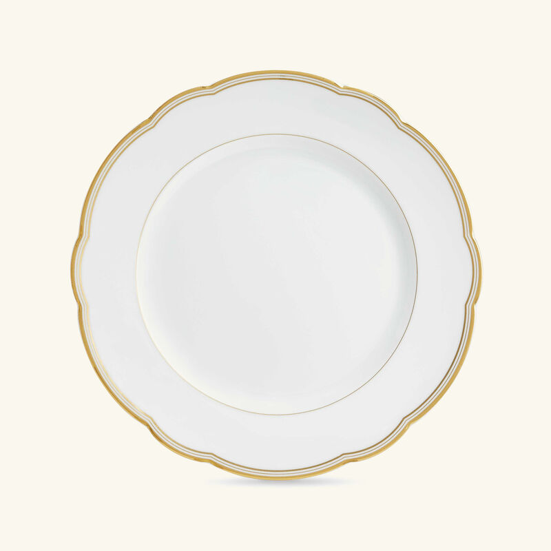 bernardaud pompadour dinner plate round gold 26cm