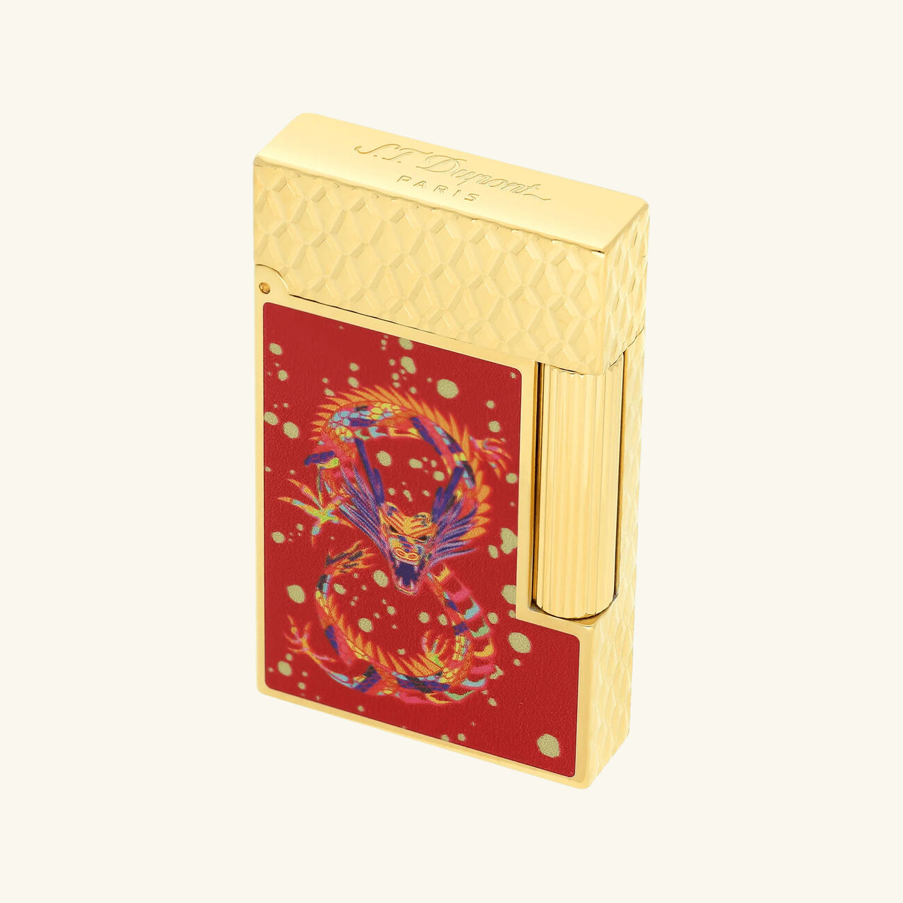 Ligne 2 Year Of The Dragon Lighter Red st dupont ligne 2 year of the dragon lighter red