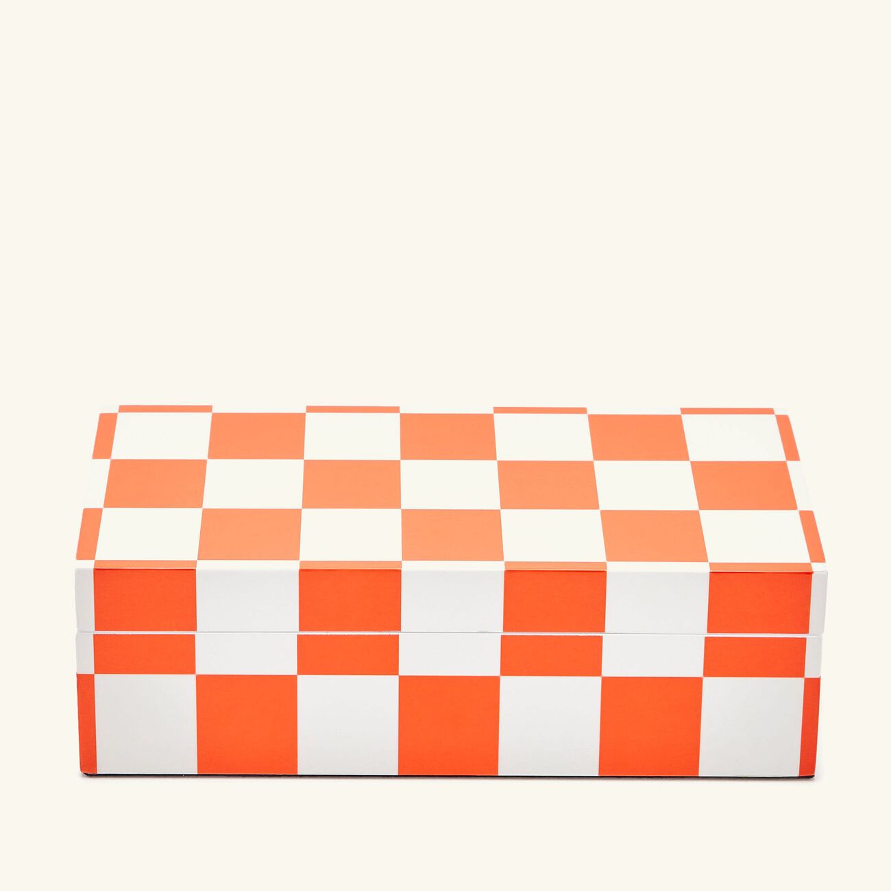Checkerboard Box Orange jonathan adler checkerboard box orange