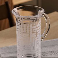 dimlaj dar drinking glass clear with jug set of 5