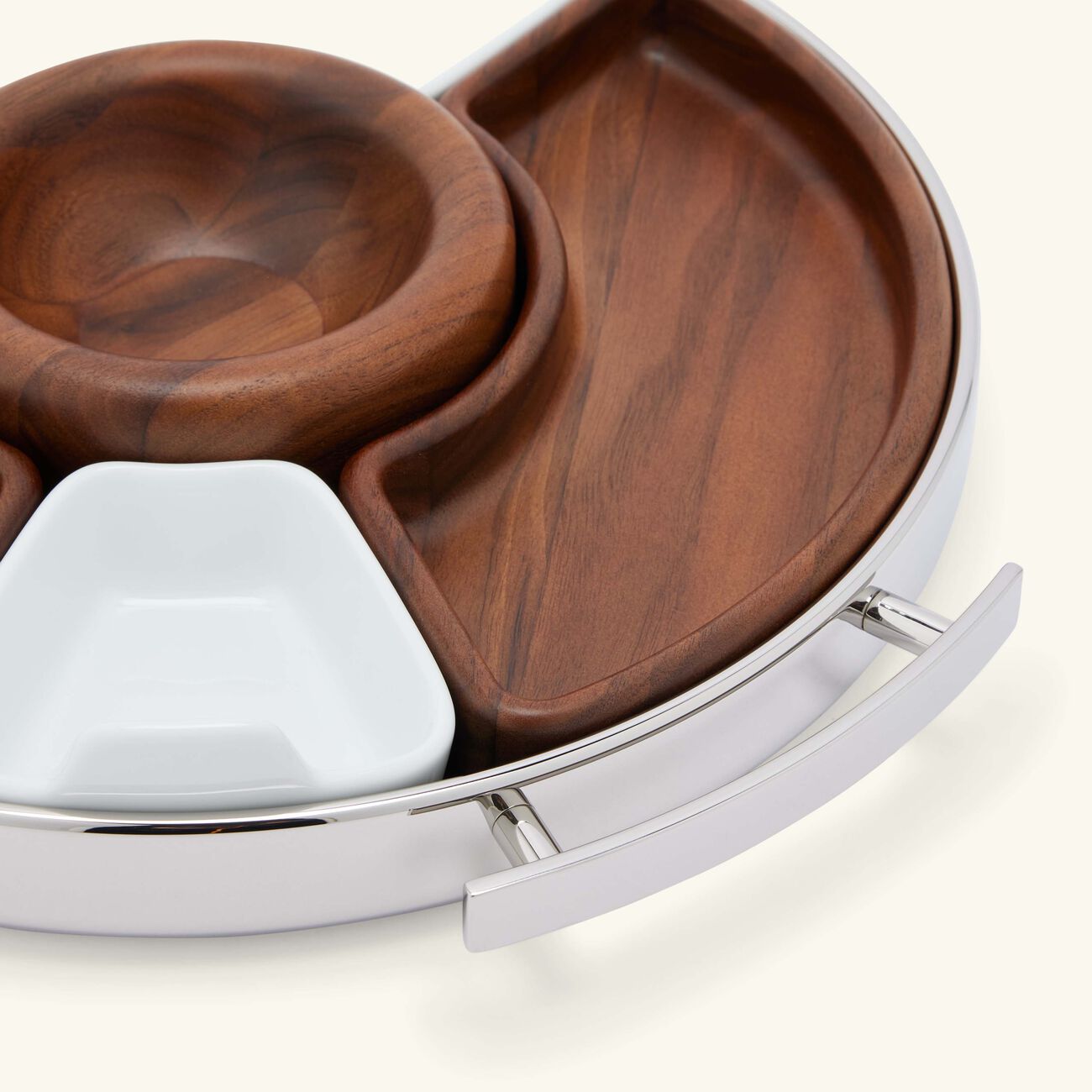 christofle mood serving tray medium stainless steel