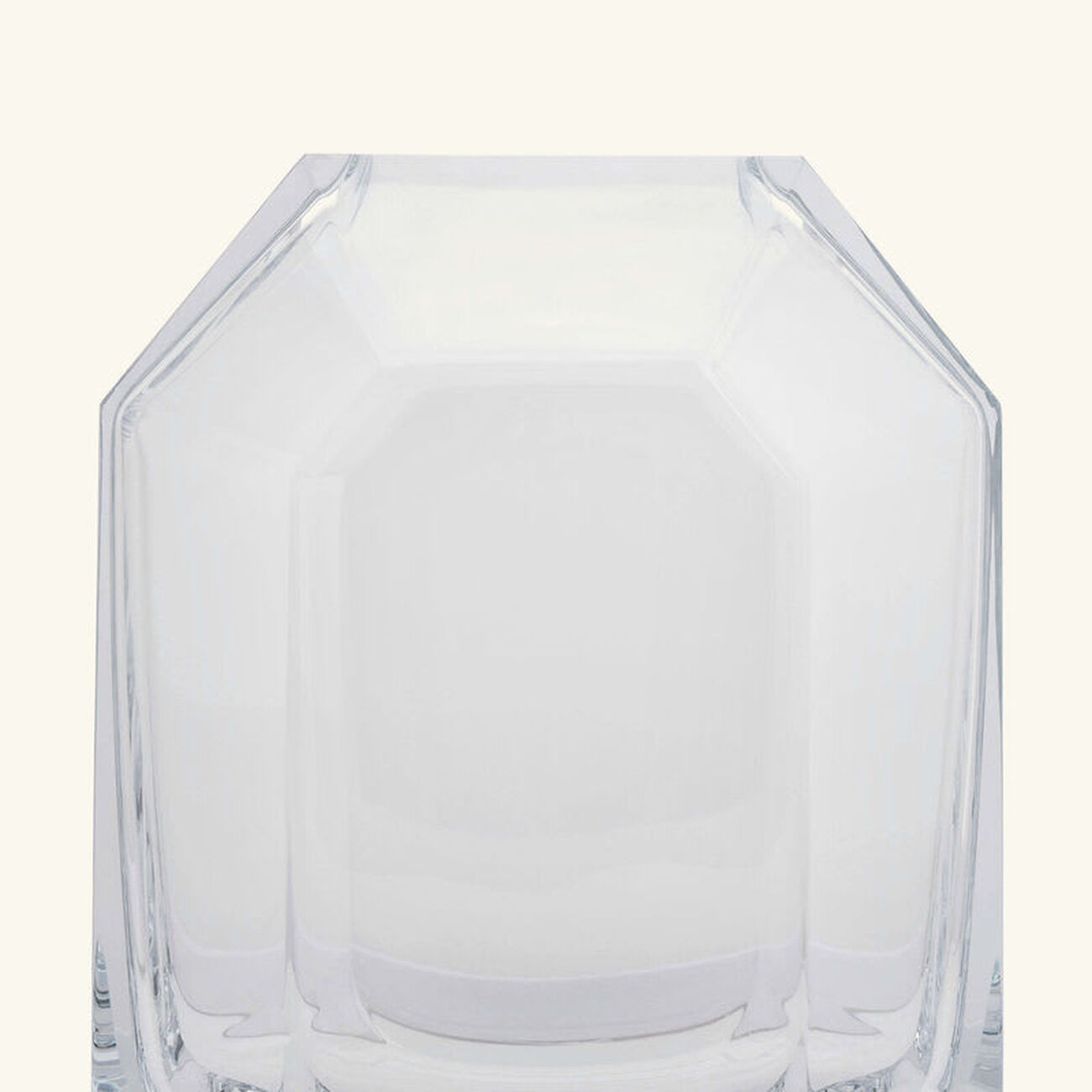 baccarat octogone vase small clear