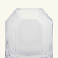 baccarat octogone vase small clear