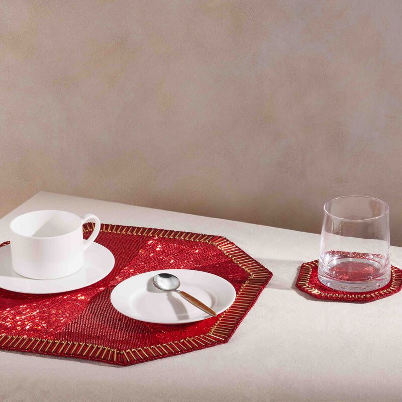 Louxor Placemat Red kim seybert louxor placemat red