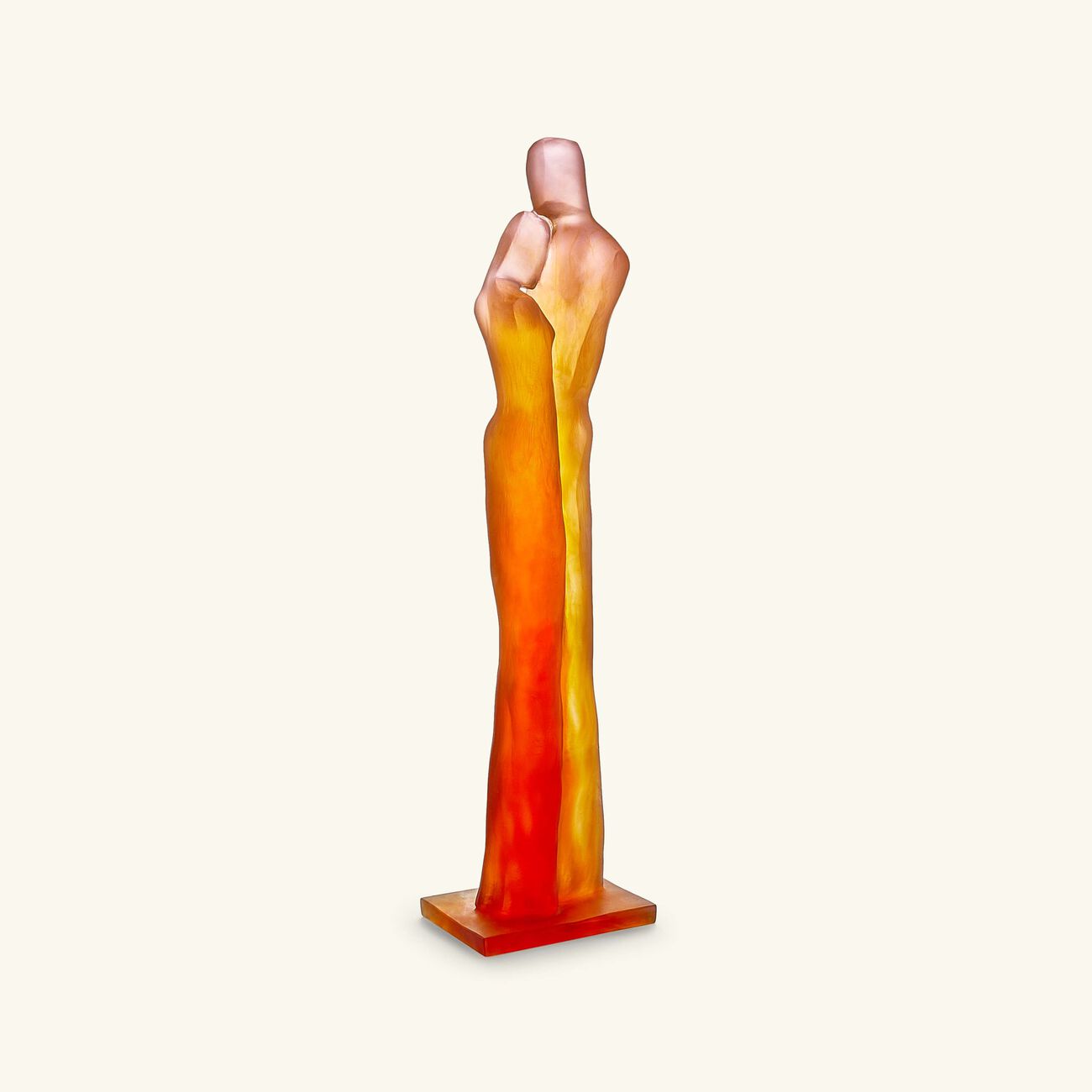 daum le retour sculpture medium orange limited edition