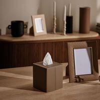 Narciso Square Tissue Box Brown giobagnara narciso square tissue box brown