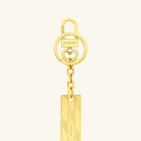st dupont 1872 keyring gold