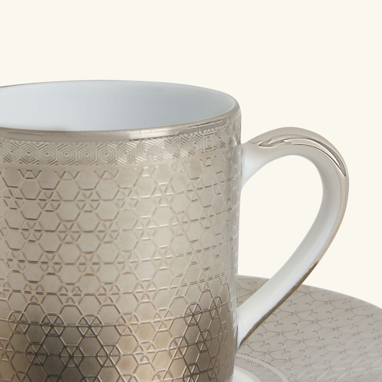 bernardaud divine coffee cup   saucer grey