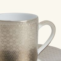 bernardaud divine coffee cup   saucer grey