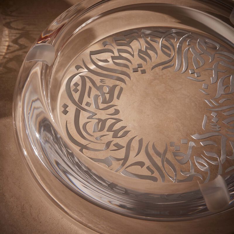 Qamar Ashtray Round Clear dimlaj qamar ashtray round clear