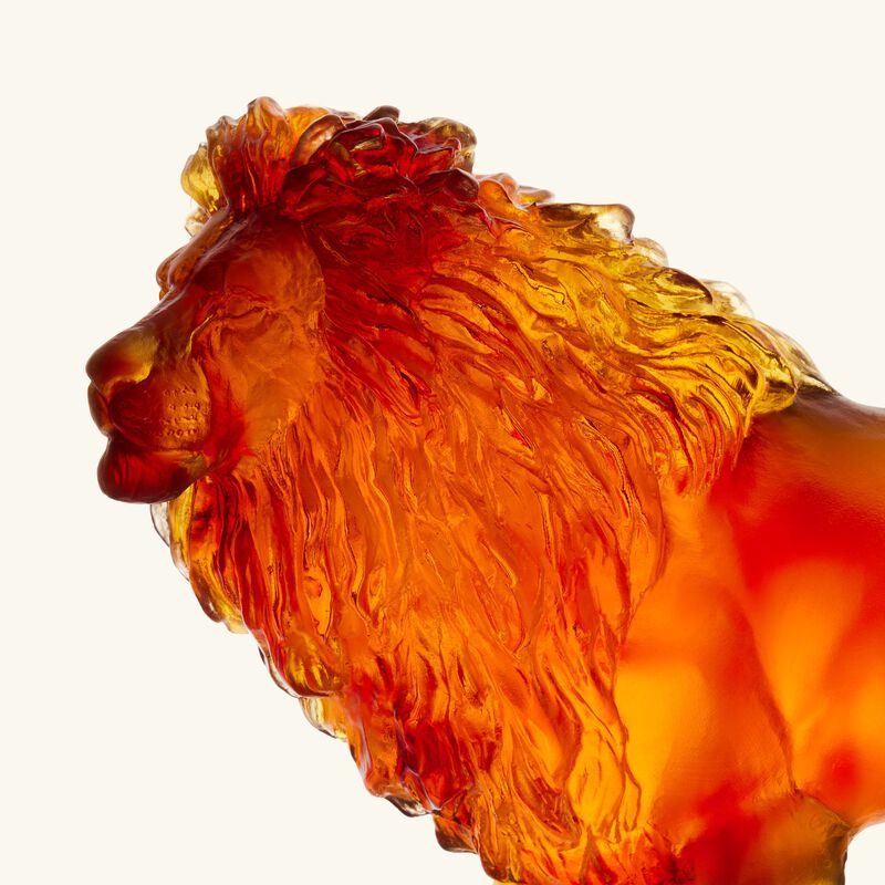 دوم منحوتة ساند لايون متوسطة برتقالية محدودة الإصدار