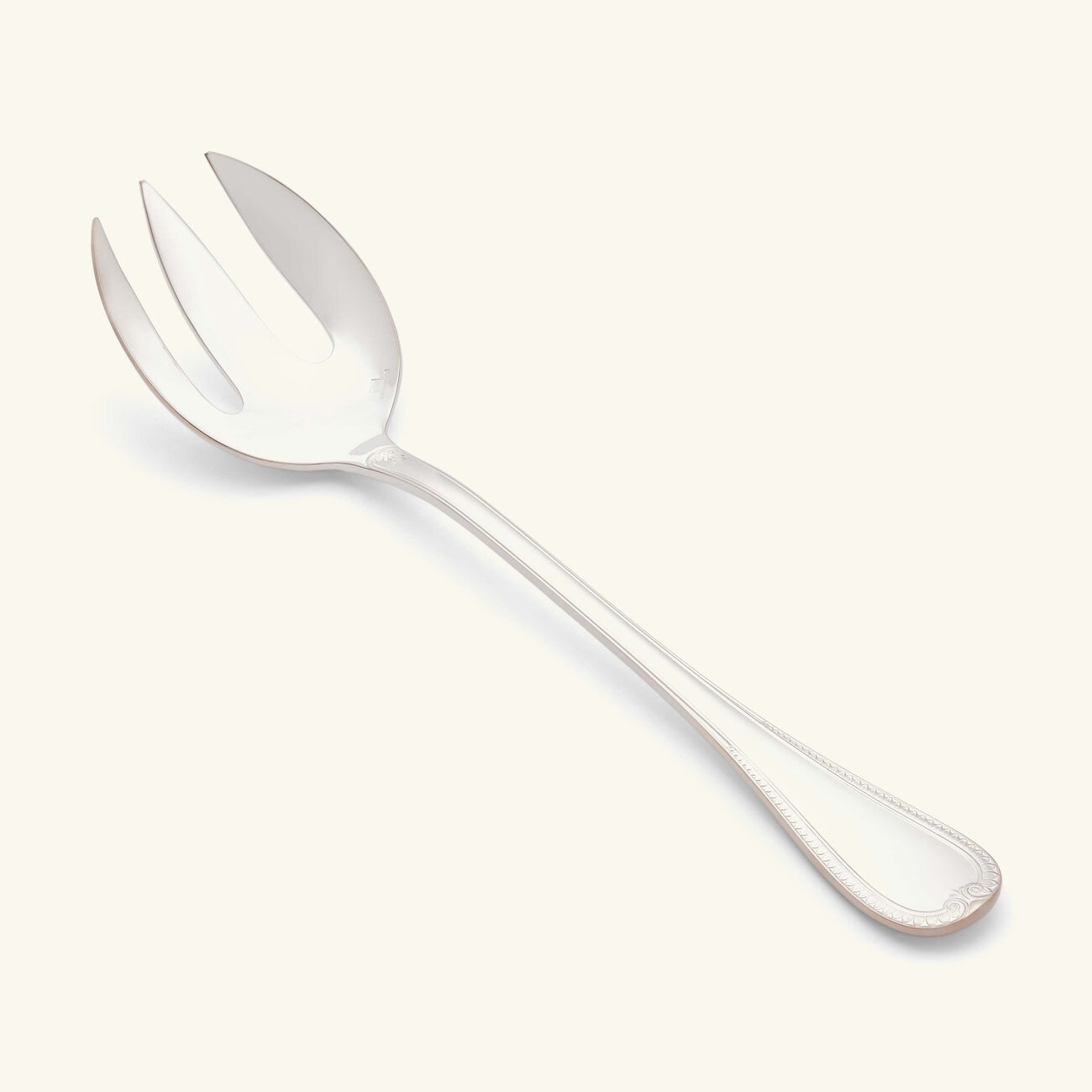 christofle malmaison salad serving fork silver plated
