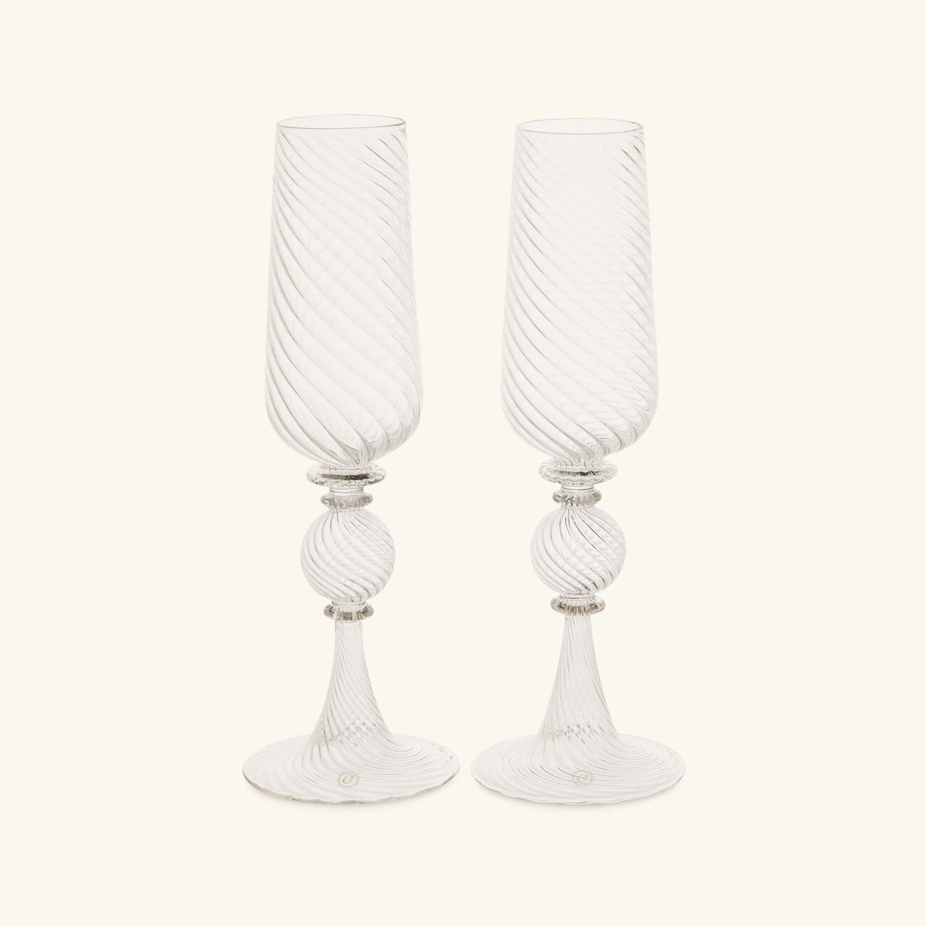 Tourbillon Flute Champagne Glasses Set of 2 christofle tourbillon flute champagne glasses set of 2