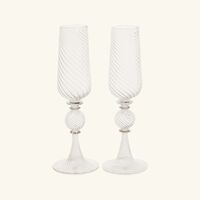 Tourbillon Flute Champagne Glasses Set of 2 christofle tourbillon flute champagne glasses set of 2