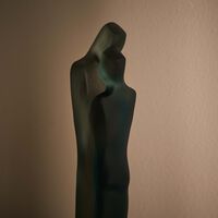 daum depart sculpture large blue