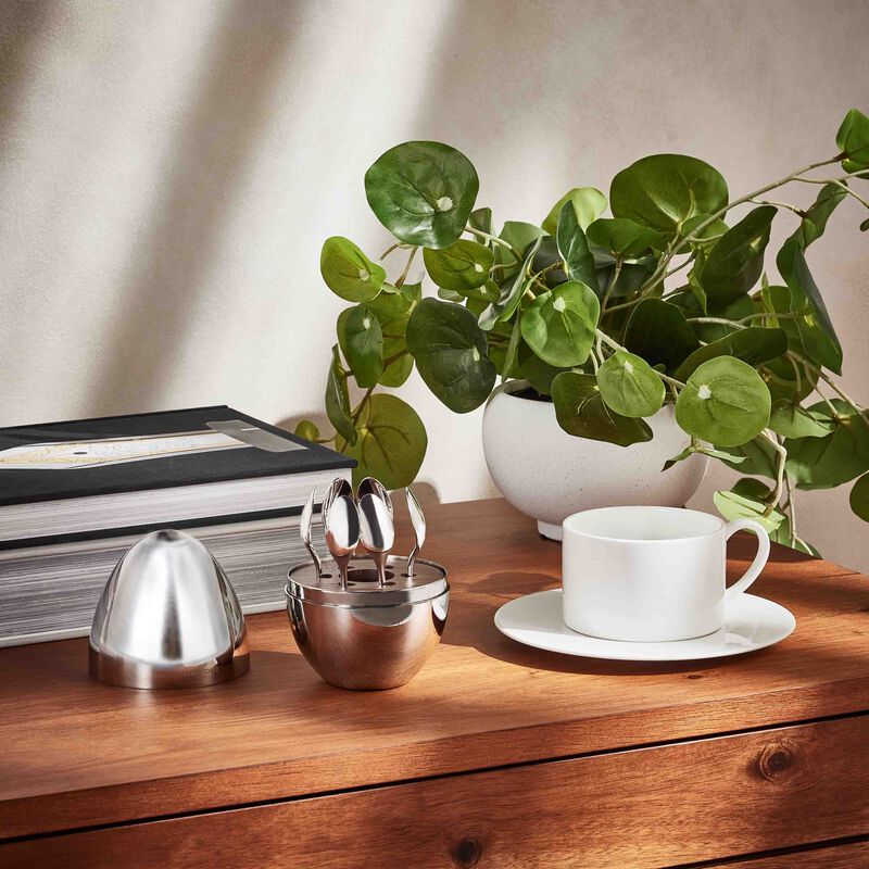 كريستوفل طقم مود مؤلف من 6 ملاعق للقهوة باللون الفضي