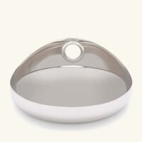 oh de christofle serving plate round stainless steel