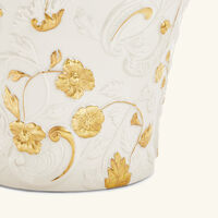 Taormina Vase Medium White & Gold villari taormina vase medium white gold