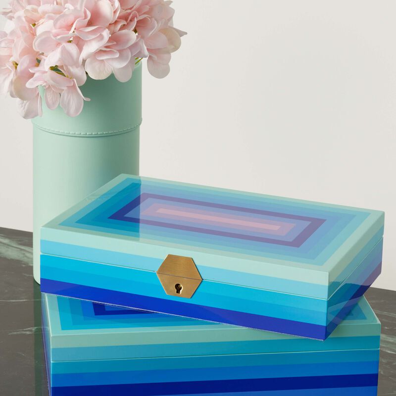 Scala Lacquer Jewelry Box Blue jonathan adler scala lacquer jewelry box blue