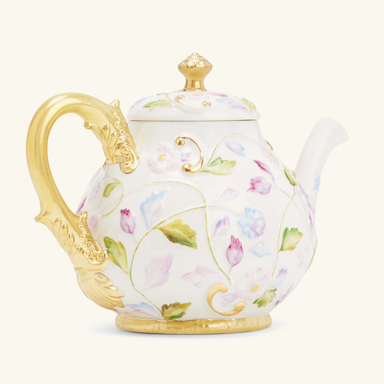 villari taormina tea pot pink