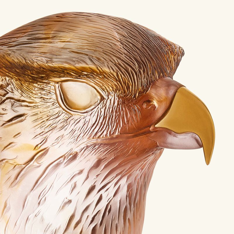 Falcon Head Sculpture Medium Brown Limited Edition daum falcon head sculpture medium brown limited edition