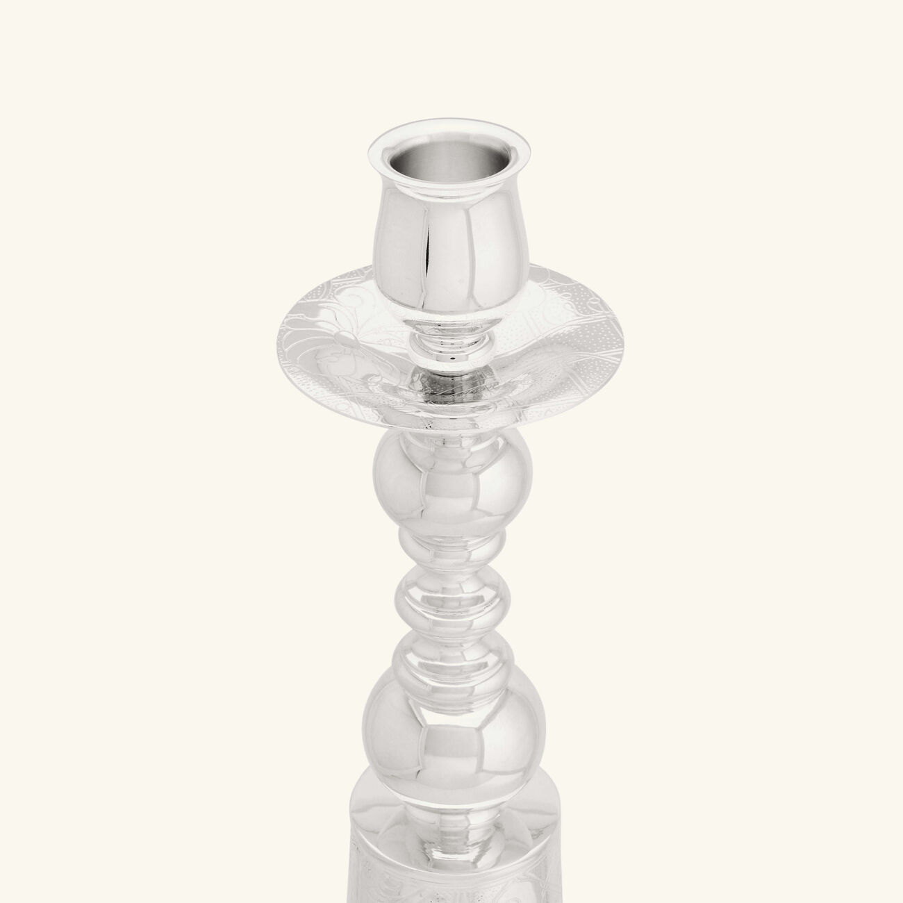 كريستوفل حامل الشموع جاردان ديدن باللون الفضي