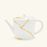 برناردو طقم كينتسوغي مؤلف من إبريق عادي وإبريق للحليب باللون الأبيض