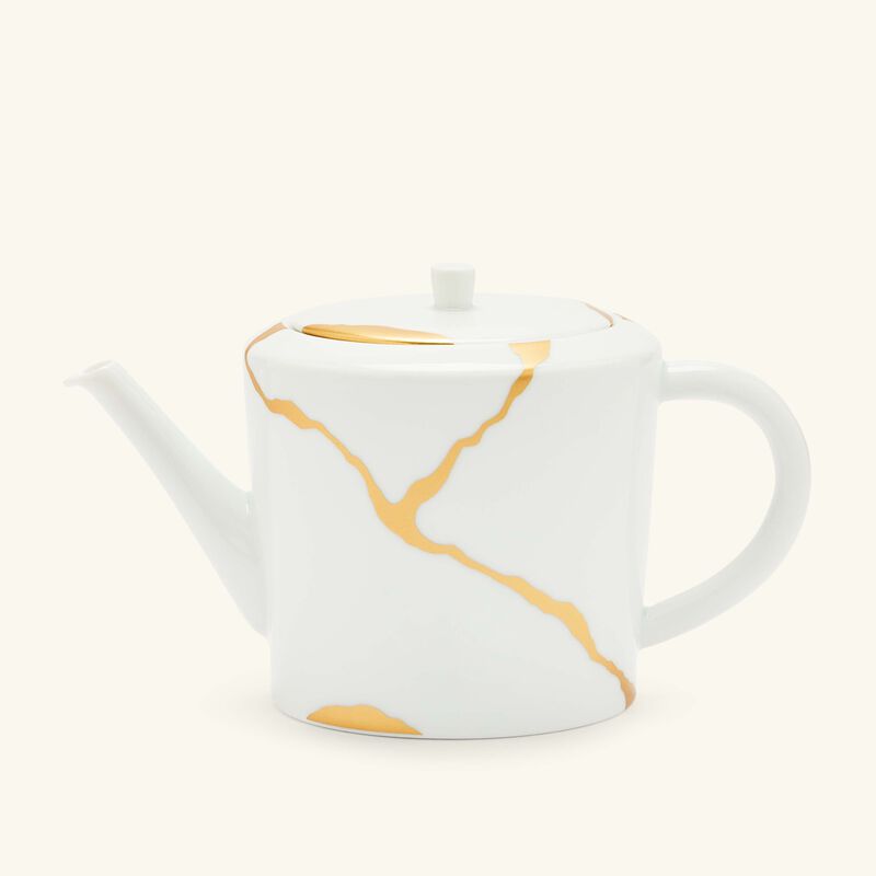 برناردو طقم كينتسوغي مؤلف من إبريق عادي وإبريق للحليب باللون الأبيض