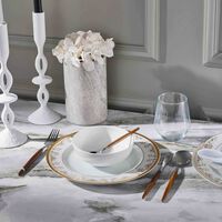 versace medusa gala dinner plate round gold 27cm