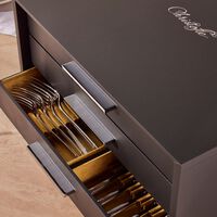 christofle aria flatware set for 12 people 75 pieces silver plated