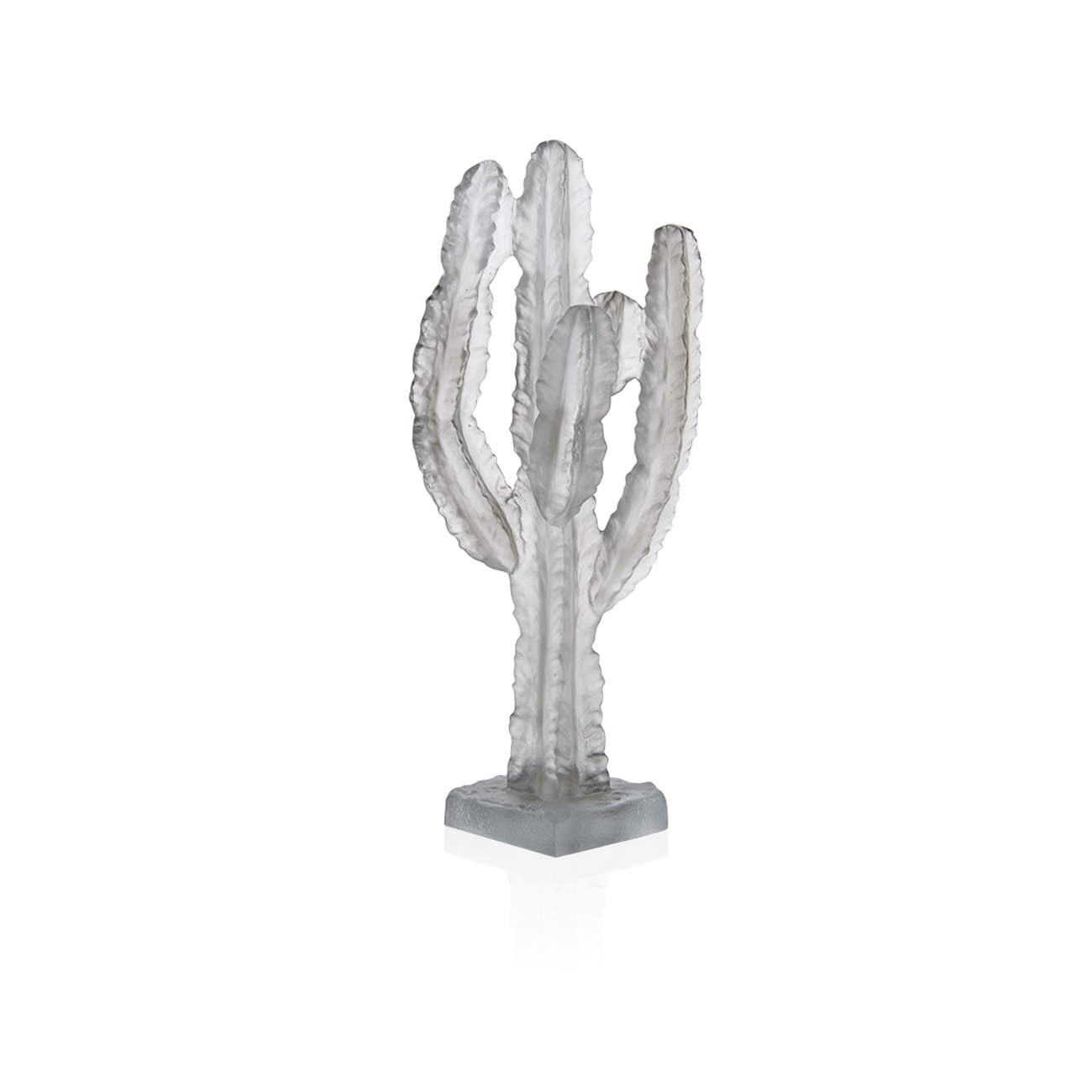Cactus Sculpture Medium Grey daum cactus sculpture medium grey