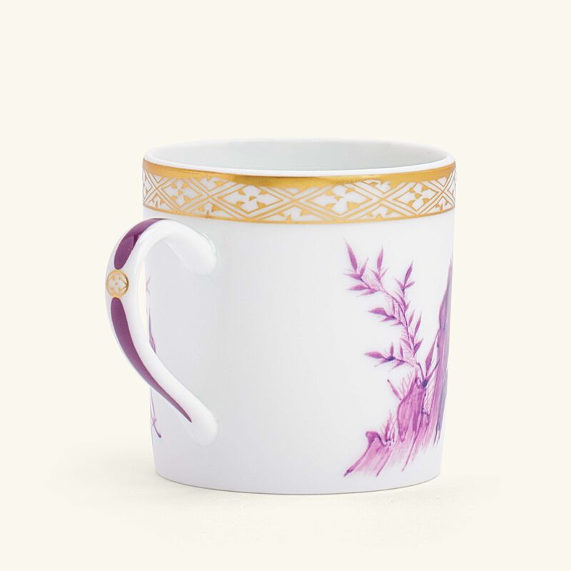 bernardaud prunus coffee cup   saucer pink