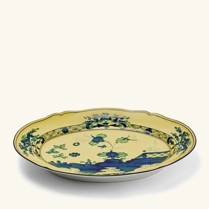 طبق الضيافة أوريينتي إيتاليانو تشيترينو بيضاوي أصفر 29 سم جينوري 1735 طبق الضيافة أوريينتي إيتاليانو تشيترينو بيضاوي أصفر 29 سم