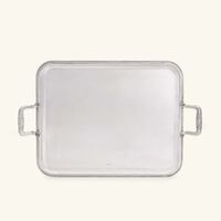 Malmaison Serving Tray Rectangular Large Silver Plated christofle malmaison serving tray rectangular large silver plated