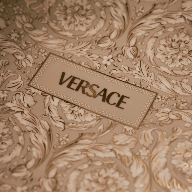 versace barocco beige service plate round 33 cm