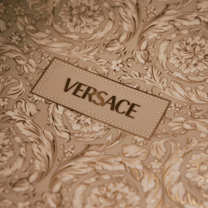 Barocco Beige Service Plate Round 33 cm versace barocco beige service plate round 33 cm