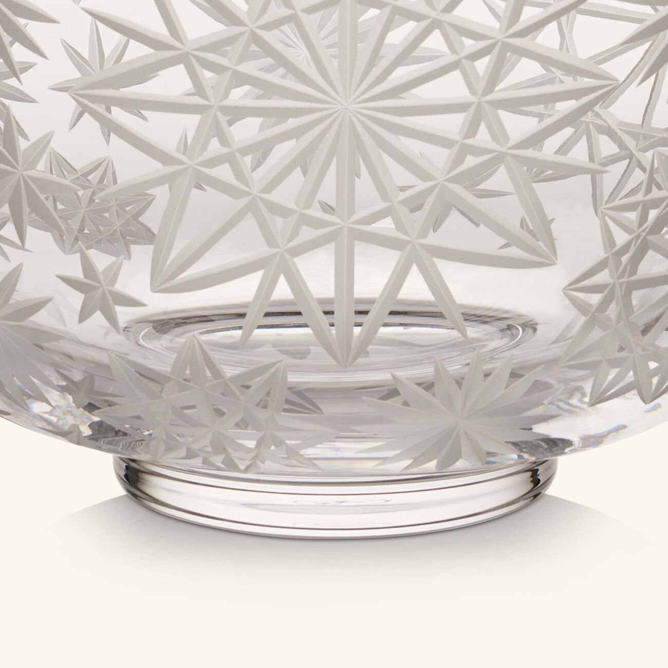 روكل وعاء كراكاتيت من الكريستال الشفاف   31 سم