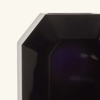 baccarat octogone bud vase small black