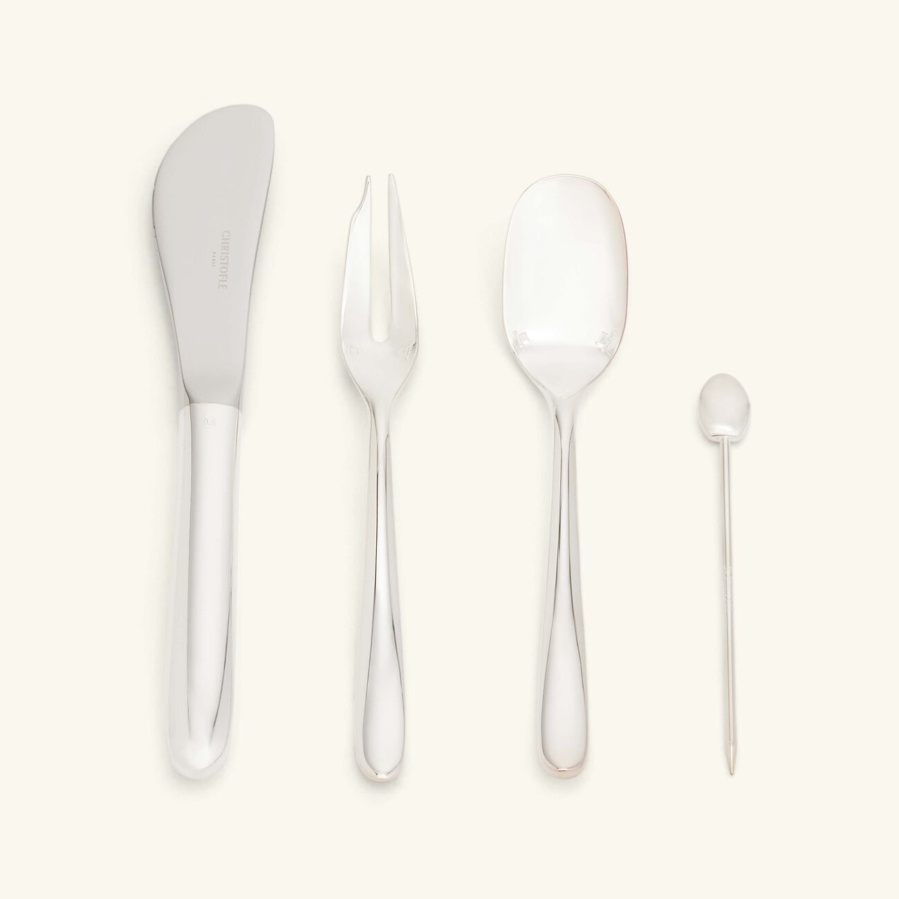 christofle mood roland garros party flatware set 24 pieces orange