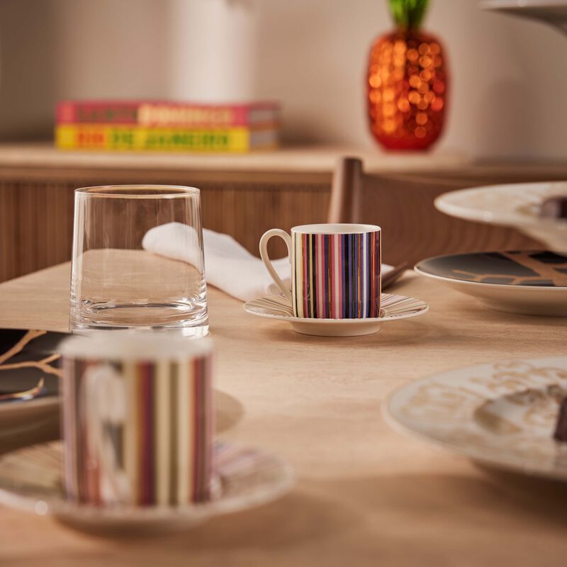 missoni home jenkins coffee cup   saucer stripes set of 6