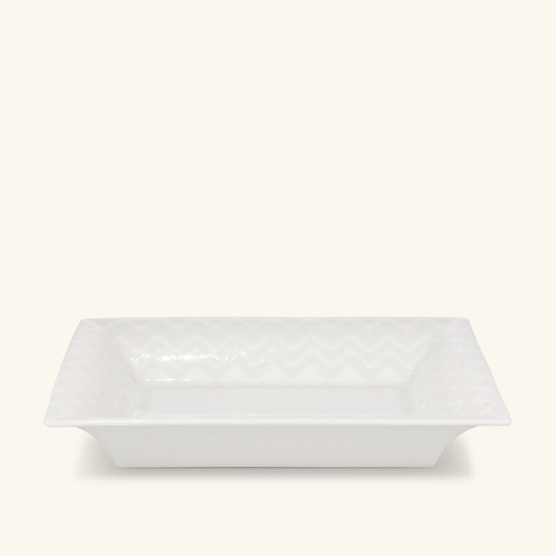 ZIG ZAG Tody Tray Rectangular Large White missoni home zig zag tody tray rectangular large white