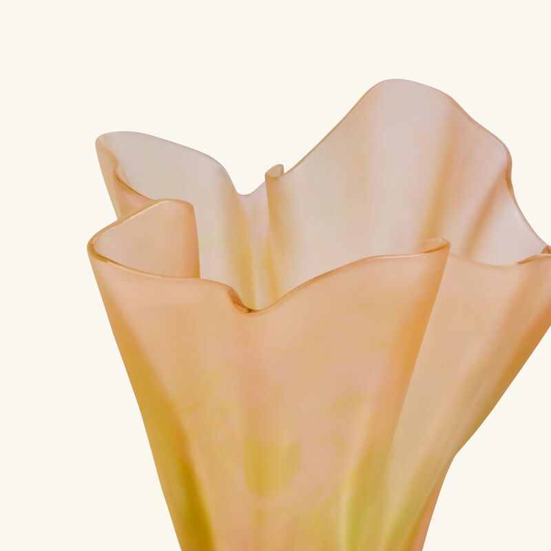 دوم مزهرية كروازيير كبيرة صفراء