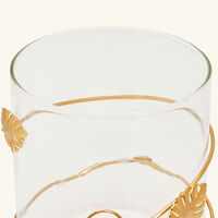 villari ibiscus candle holder clear