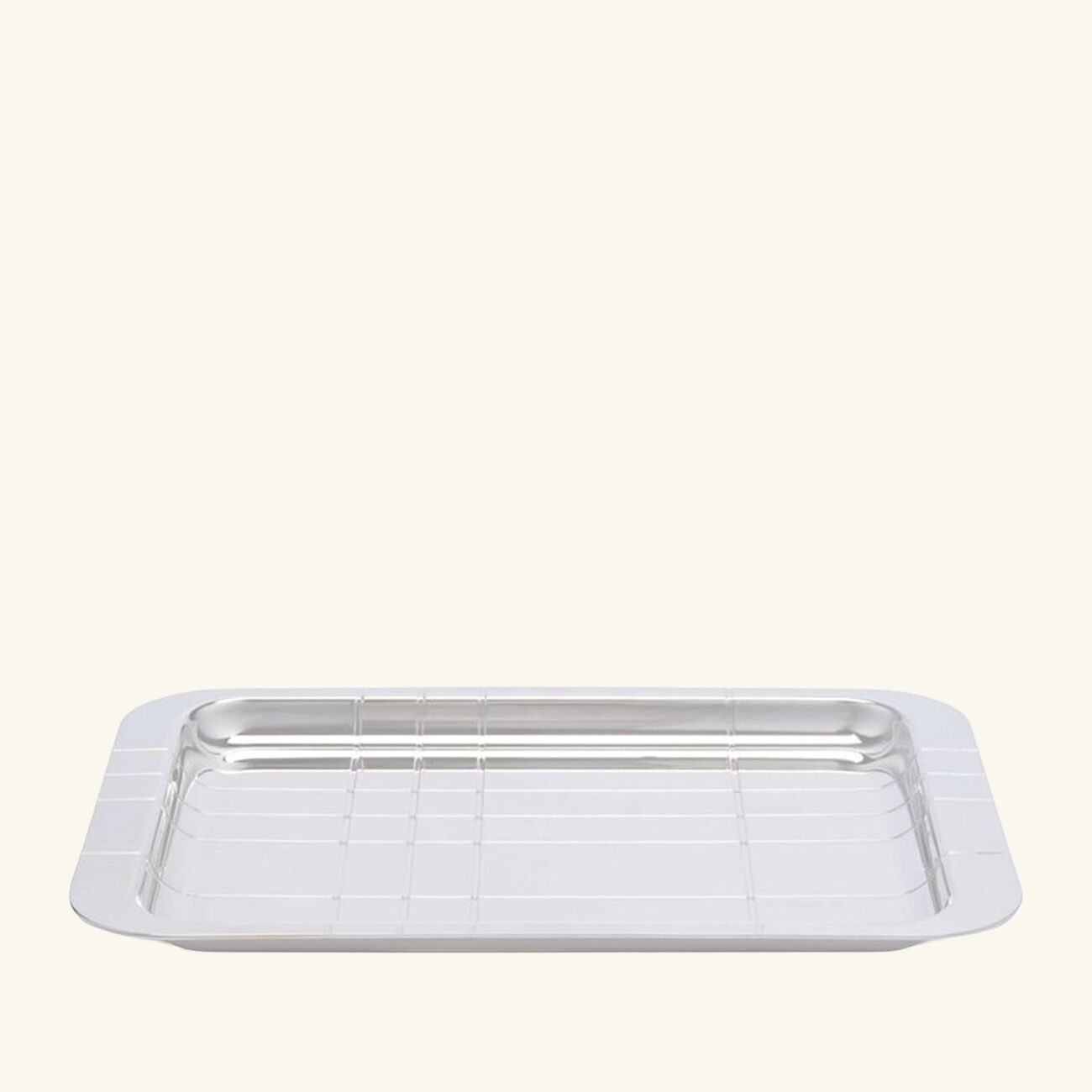 christofle graphik serving tray rectangular small silver plated